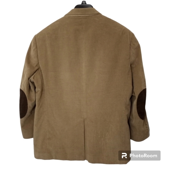 Saddlebred Corduroy Tan Blazer Size 44R - Picture 10 of 12